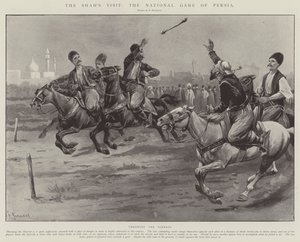Het bezoek van de sjah, het nationale spel van Perzië